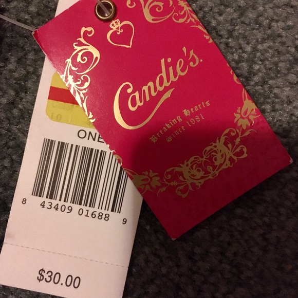 Candie’s dark purple leather clutch with wrist strap - Picture 4 of 6